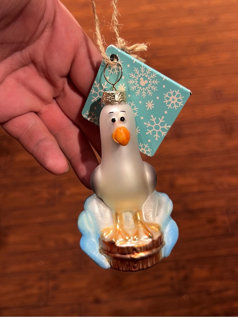 Disney Parks Summer Finding Nemo Seagull Blown Ornament NEW